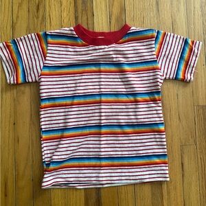 Vintage Boys Healthtex rainbow striped shirt Size 5 Health-tex